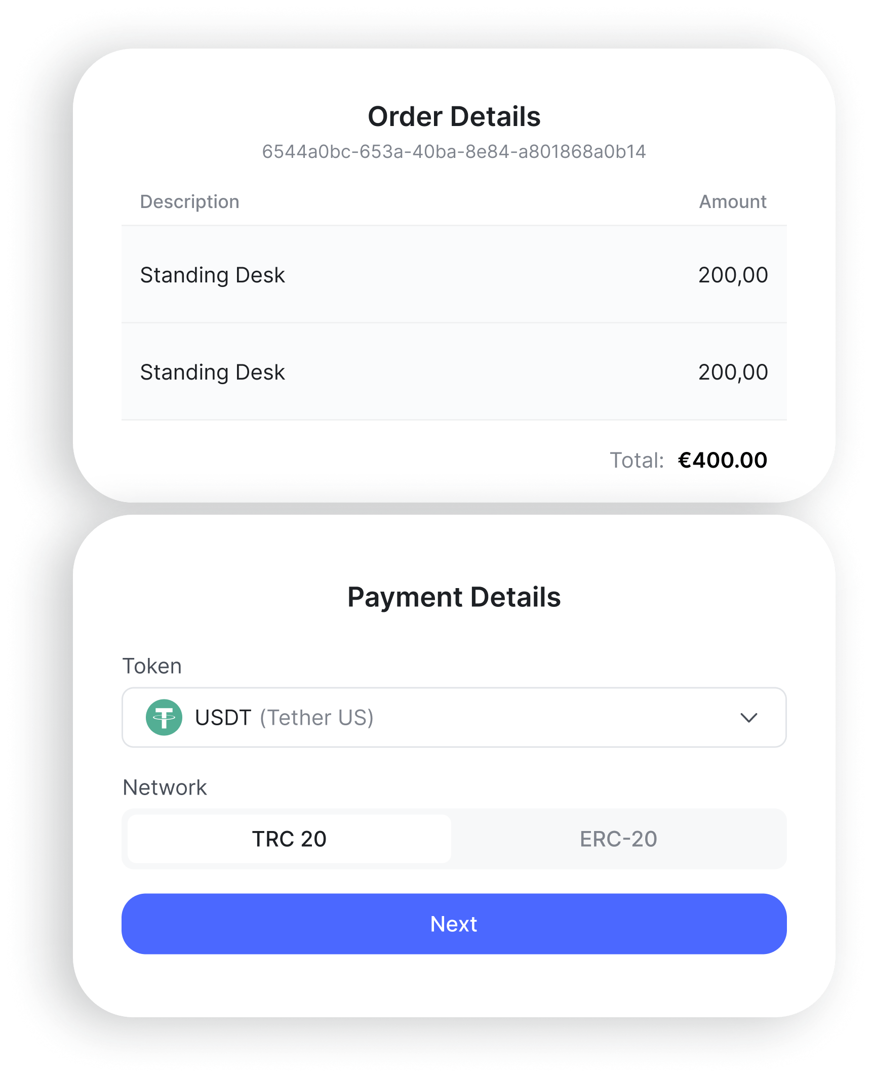 Accept Crypto Payments